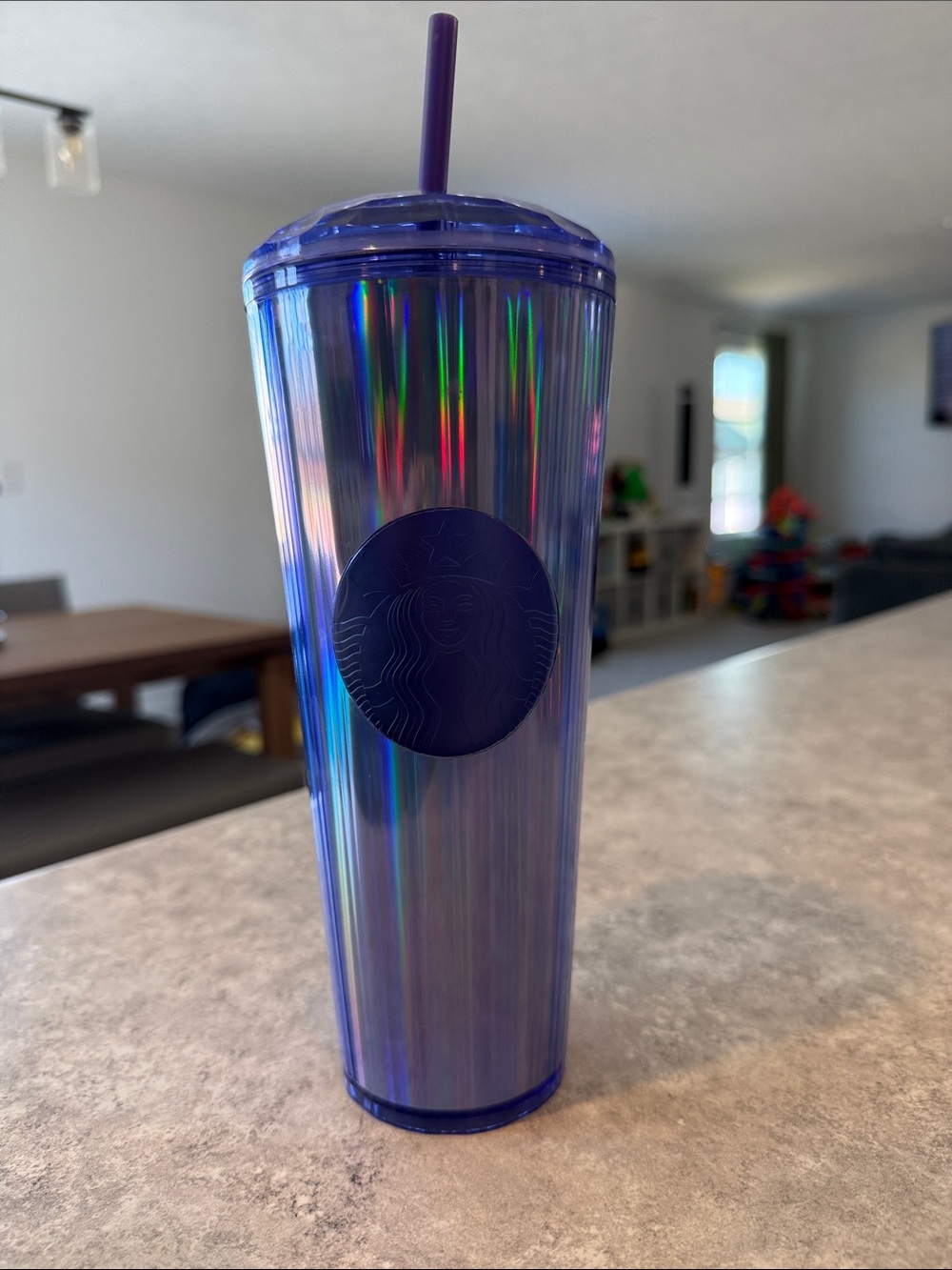 Starbucks Fall 2022 Periwinkle Kaleidoscope Dome Venti Tumbler Cold Cup 24oz